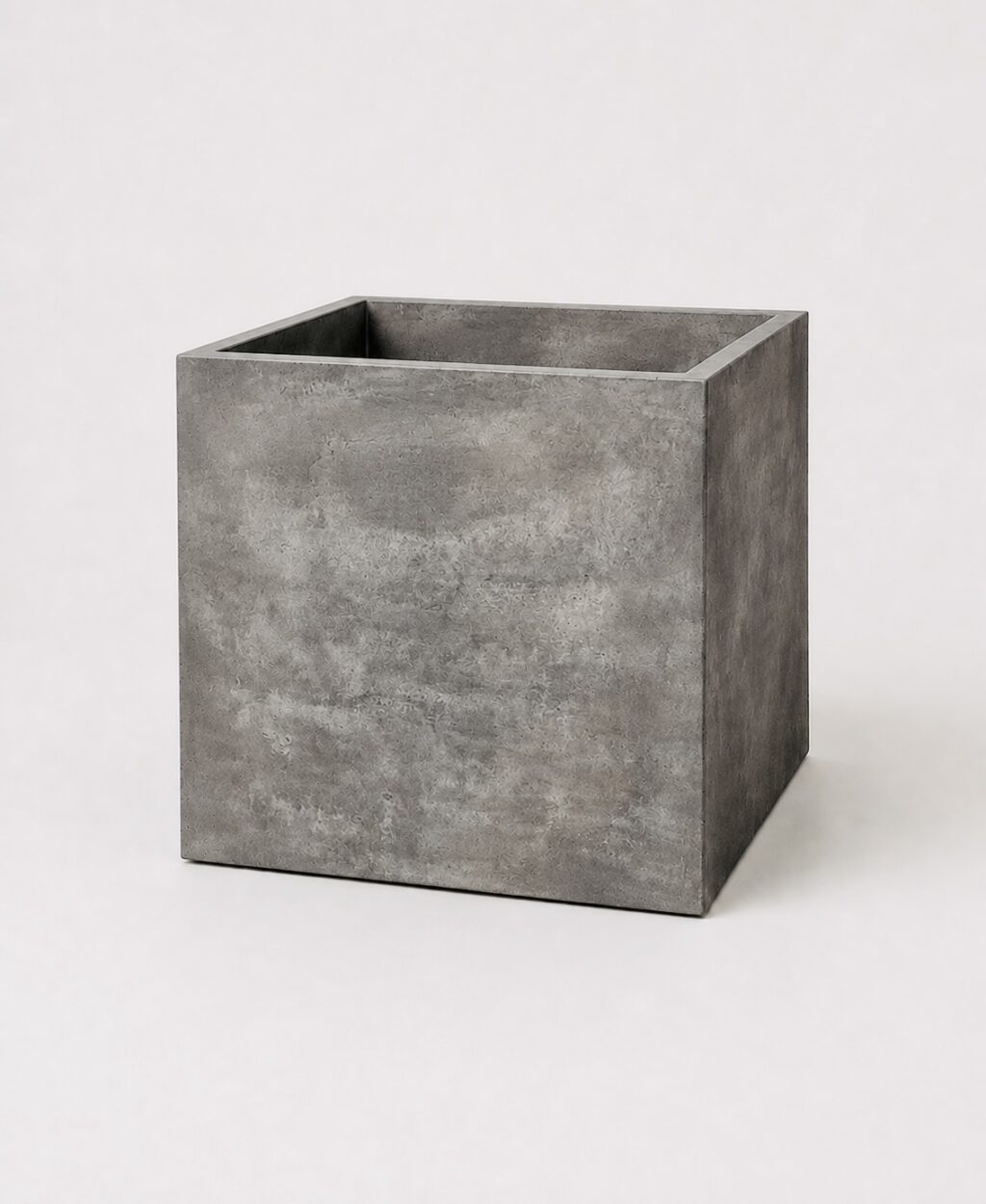 50cm Cube Planter in a Cement Grey Finish