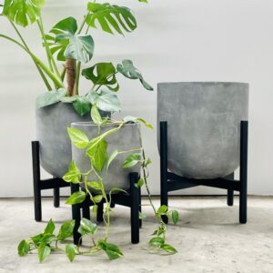 Mid Century  Inspired Timber Pot Stands