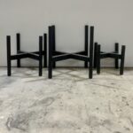 Mid Century Inspired Timber Pot Stands