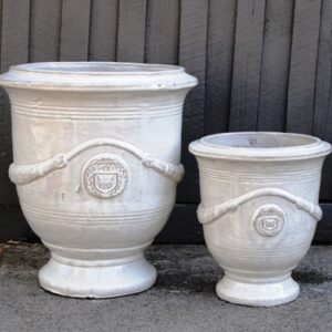 Anduze Urn - Traditional White Glaze