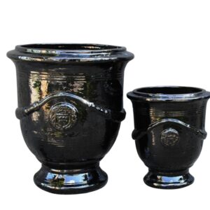 Anduze Urn - Traditional Black Glaze