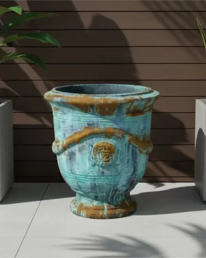 Anduze Urn - Traditional Copper Rust 70cm