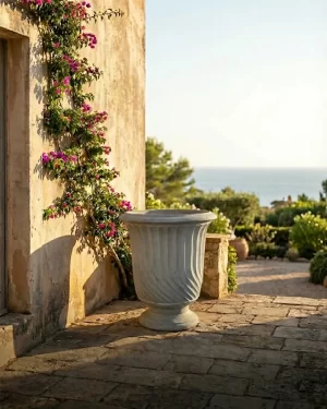 Anduze Urn - Striped Classic Stone 1mtr