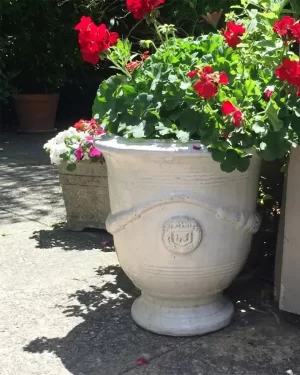 Anduze Urn - Traditional White Glaze