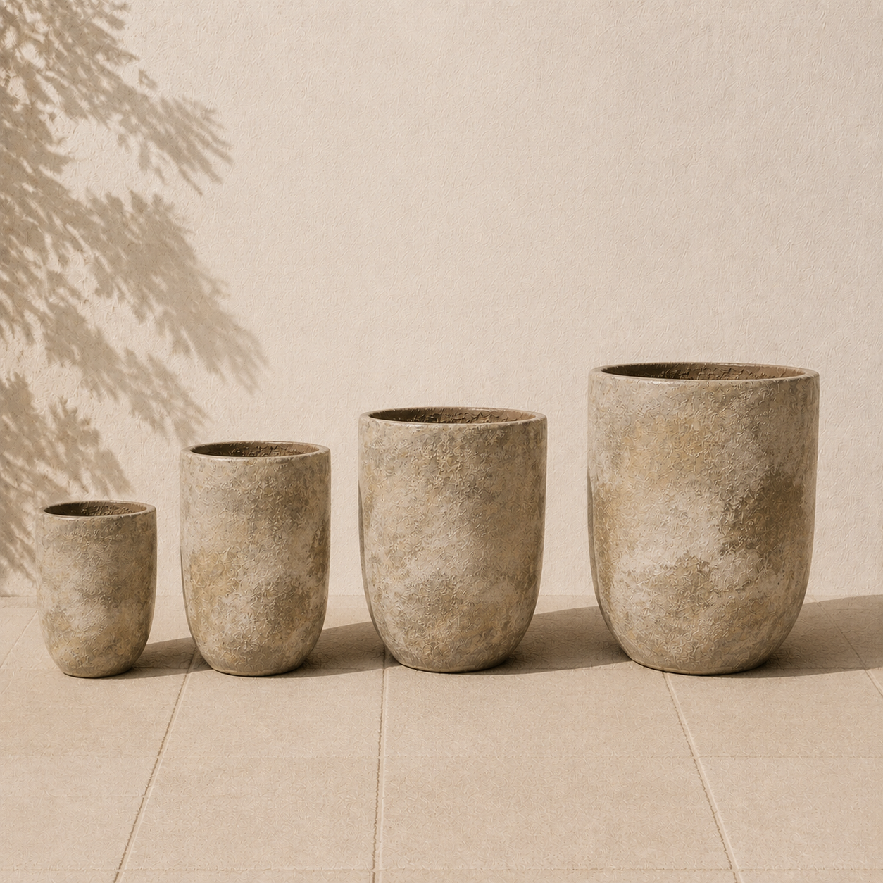 Atlantis U pot showing 4 different sizes