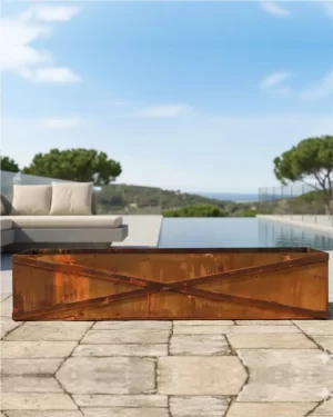 Rust - 2.4mt Planter Box