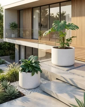 Tube Planter - Poly Terrazzo